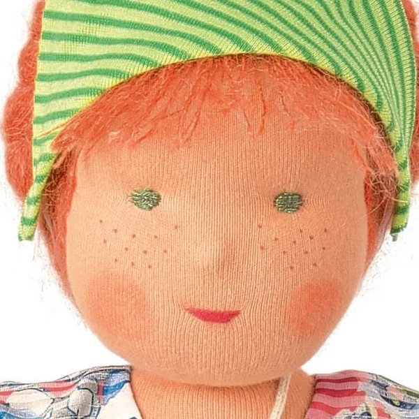 Kathe Kruse Waldorf Nele Baby Doll with Red Hair - 15x22