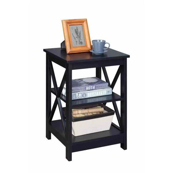 Copper Grove Cranesbill X-Base End Table - Cobalt Blue