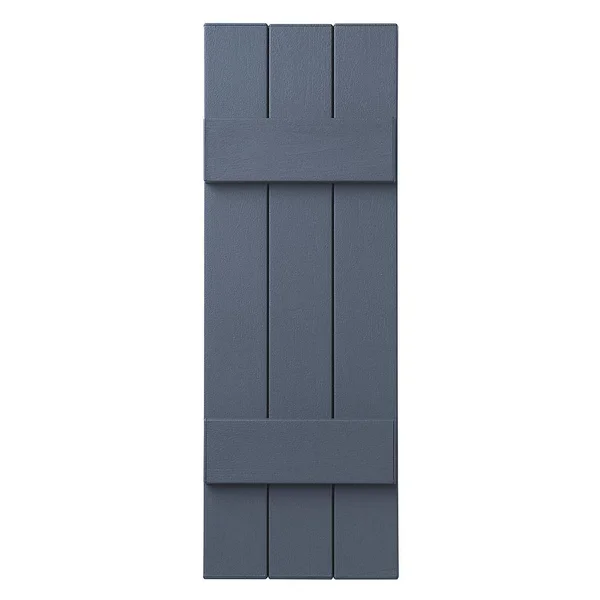 3 Closed Board and Batten Shutter Ply Gem Size: 31x22 H x 11x22 W, Color: Blue