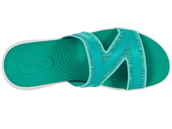 Hush Puppies Women's Willa Knit Slide, Size: 8, Deep Green Knit