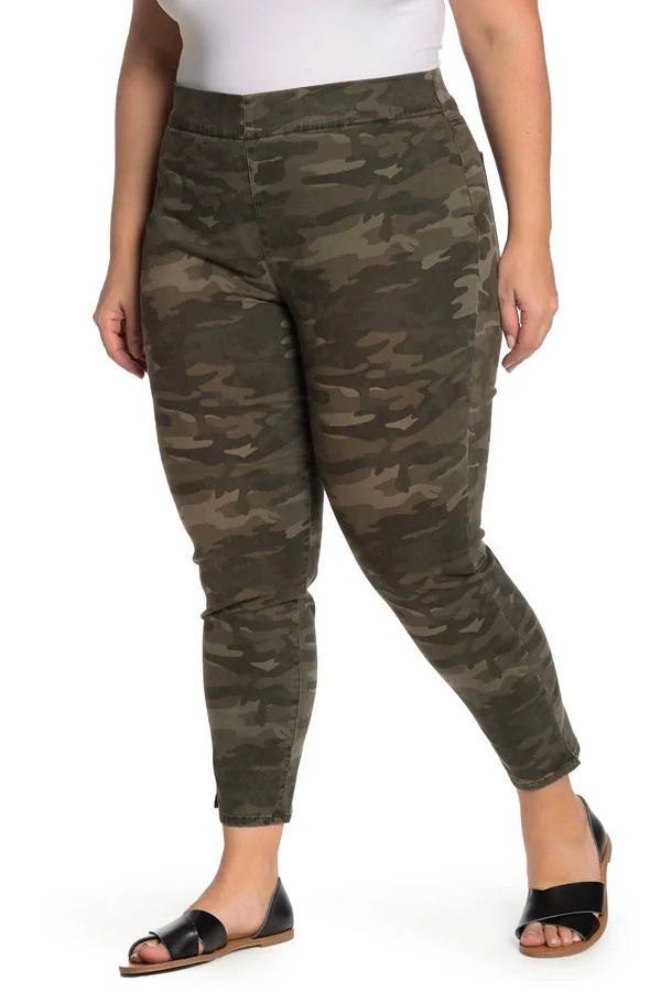 Nydj Pull-On Stretch Jeggings (Plus Size) Camo 20W at Hautelook - Womens Clothing - Womens Plus-Size Jeans & Denim
