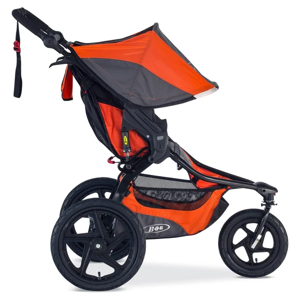 Bob Revolution Pro Jogging Stroller - Up to 75 Pounds - UPF 50+ Canopy - Easy Fold - Adjustable Handlebar with Hand BRAKE - Canyo