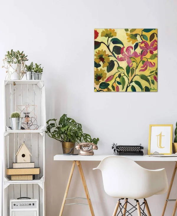 iCanvas Pink Lilies by Kim Parker Gallery-Wrapped Canvas Print - 18x22 x 18x22 x 0.75