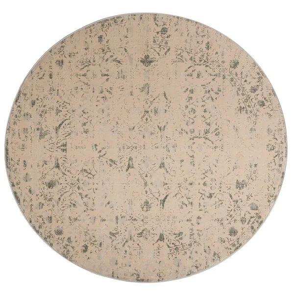 Safavieh Brilliance BRL502B 6&7x22 x 6&7x22 Round Cream, Light Blue Area Rug