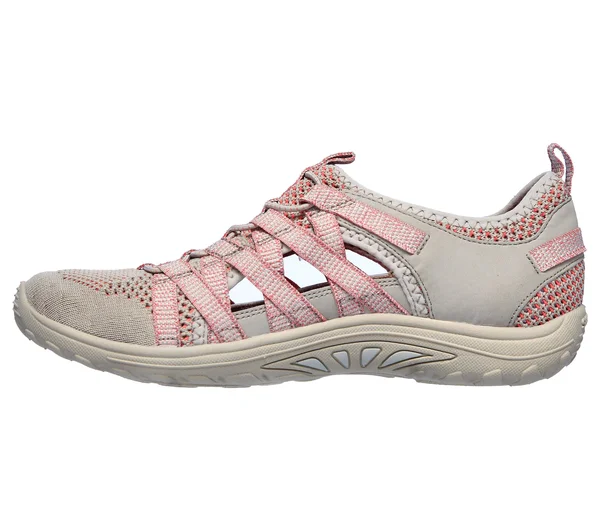 Skechers Women's Relaxed Fit Reggae Fest Hooked Closed Toe Sandal - Taupe/Pink