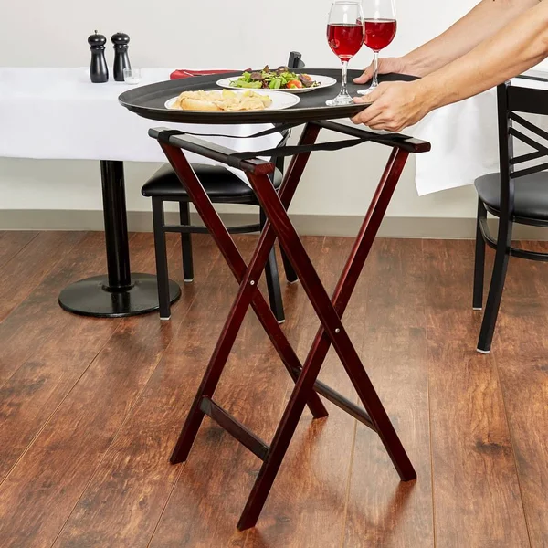 American Metalcraft - WTSM31 - 31 in Mahogany Tray Stand
