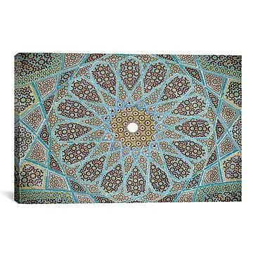 Islamic &Tomb of Hafez Mosaic& Graphic Art on Canvas iCanvas Size: 40x22 H x 60x22 W x 1.5x22 D