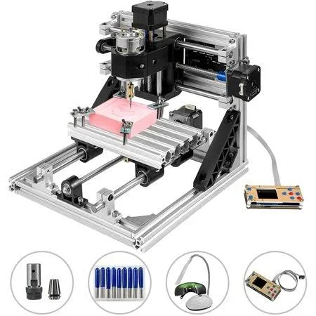 VEVOR 3018 GRBL Control Wood Engraving Machine 3 Axis CNC Router with OFFLINE Controller, Silver