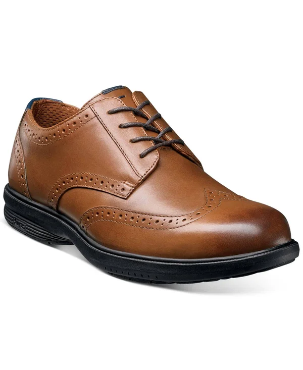 Nunn Bush Men's Maclin Street Wingtip Oxford Tan 7.5 M
