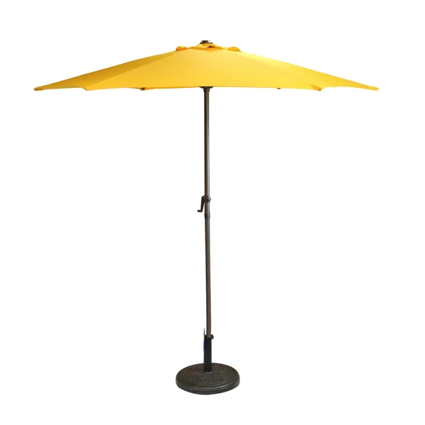 Northlight 7.5& Outdoor Patio Market Umbrella with Hand Crank - Yellow