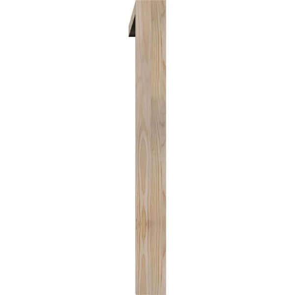 Ekena Millwork 1465032 3 1/2x22W x 34x22D x 34x22H Traditional Block Smooth Bracket w/ Offset Brace, Douglas Fir
