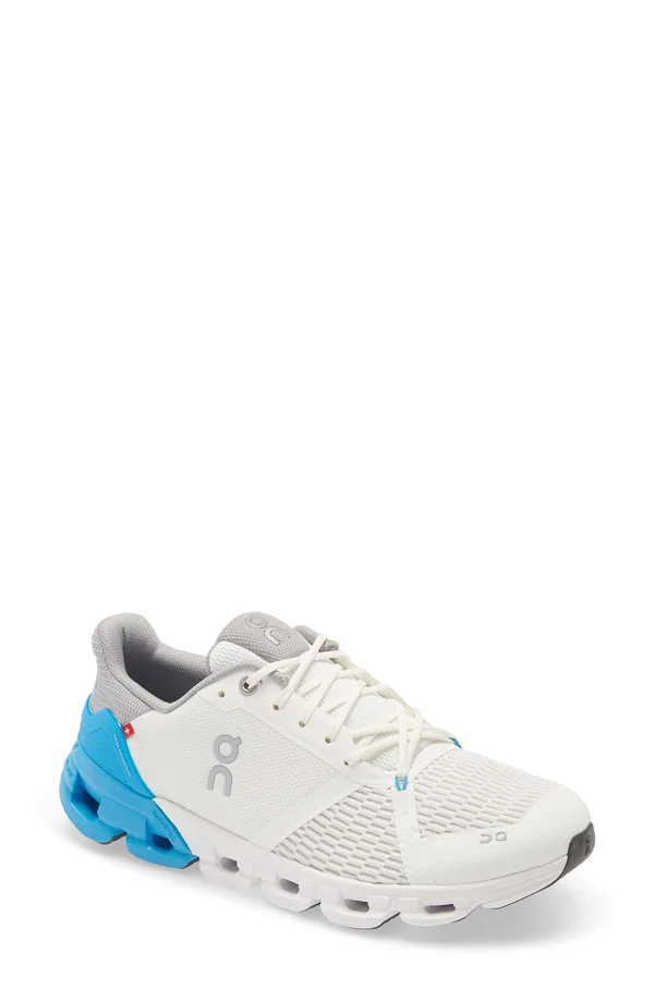 on Running Men's Cloudflyer White - Blue, 7.5, M