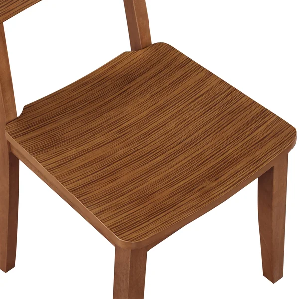Boraam Ind. Hagen Zebra Series Chair (Set of 2), Size: Rich Walnut, Brown