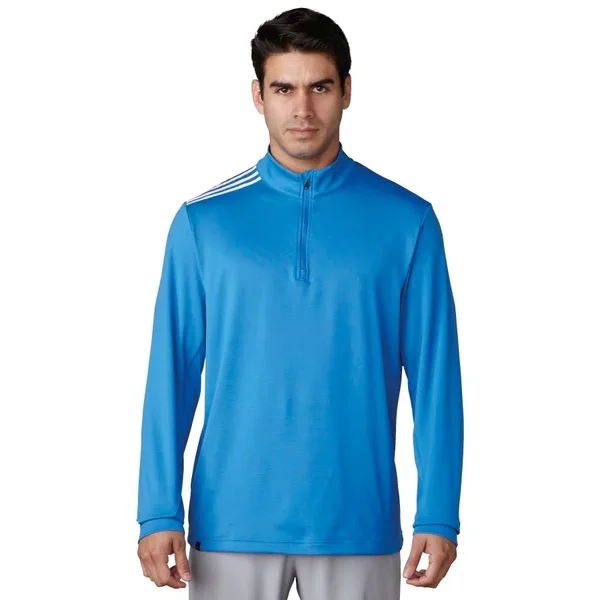 Adidas 3 Stripes Classic 1/4 Zip Golf Pullover 2017 Blast Blue Small