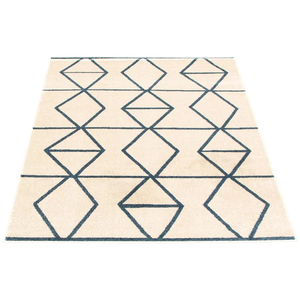 ECARPETGALLERY Modern Living Room Area Rug, 3&11 inch x 5&7 inch, Grey-Dark Brown, Ana, Size: 3&11 x 5&7