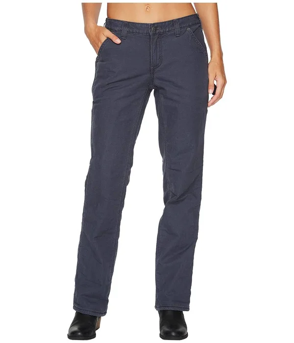 Carhartt Women's Original Fit Fleece Lined Crawford Pant (16 Regular Coal)