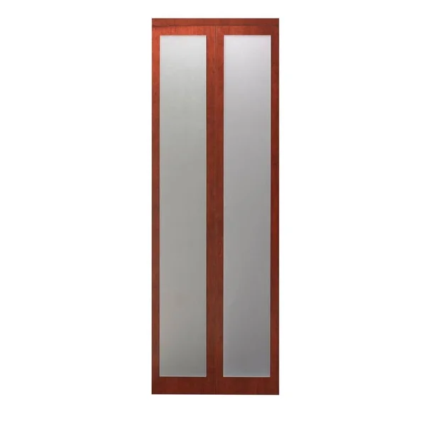 Impact Plus 30 in. x 80 in. Mir-Mel Mirror Solid Core Cherry MDF Full-Lite Interior Closet Wood Bi-Fold Door with Matching TRIM