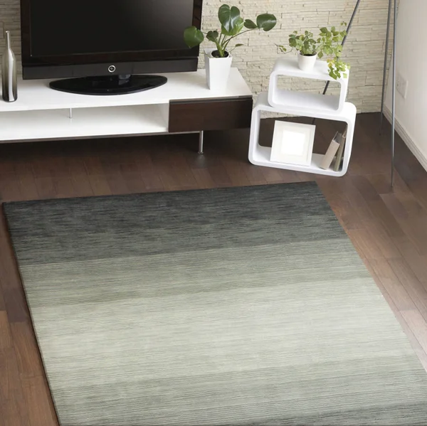 Bashian Contempo ALM41 Area Rug - 7&6x22 x 9&6x22 - Charcoal