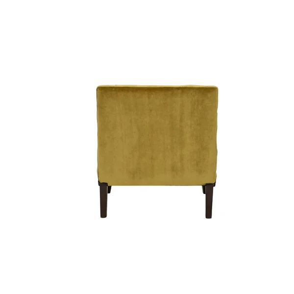 Chic Home Hector Gold Upholstered Velvet Modern Neo Traditional Tufted Slipper Accent Chair - Navy