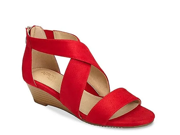 Aerosoles Apprentice Wedge Sandal - Women's - Red