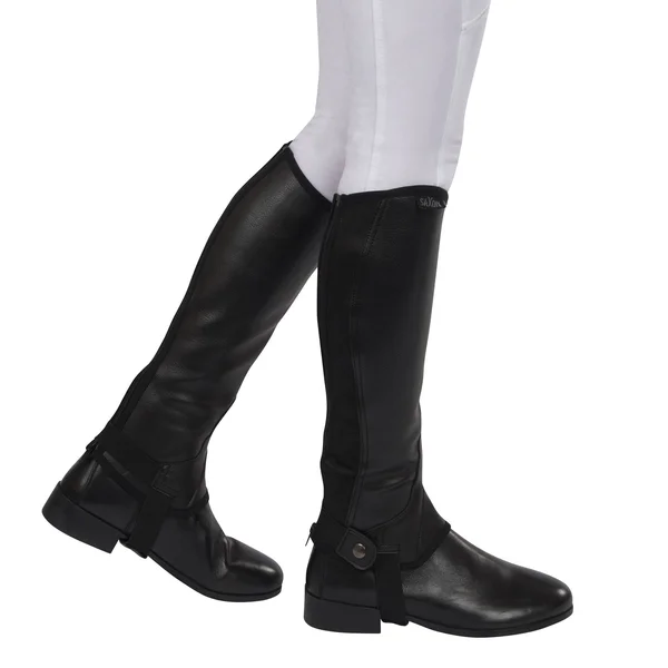 Saxon Equileather Half Chaps - Brown