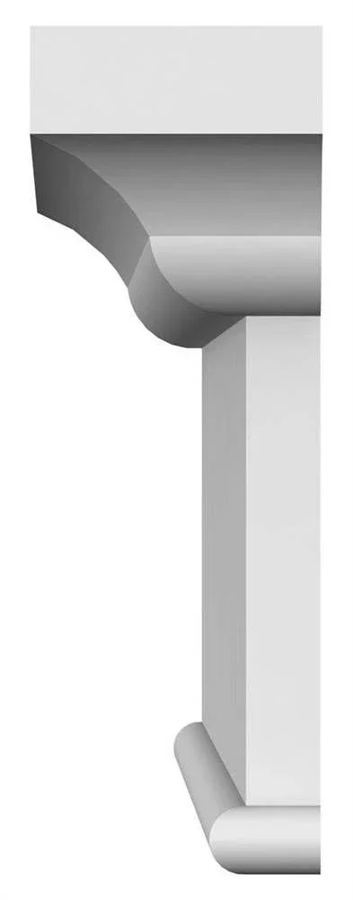 125 inch Bottom Width x 133 1/2 inch Top Width x 12 inchh x 1 1/4 inchp Craftsman Crosshead