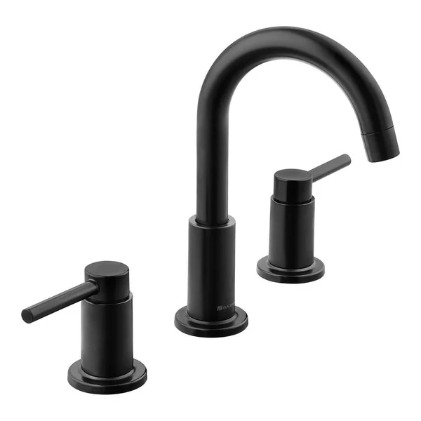 Glacier Bay Dorind 8 in. Widespread 2-Handle High-Arc Bathroom Faucet in Matte Black