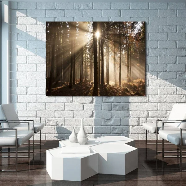 Picture Perfect International Autumn Morning in Forest Giclee Print Canvas Wall Art - 30 Inches x 40 Inches x 1.5 Inches