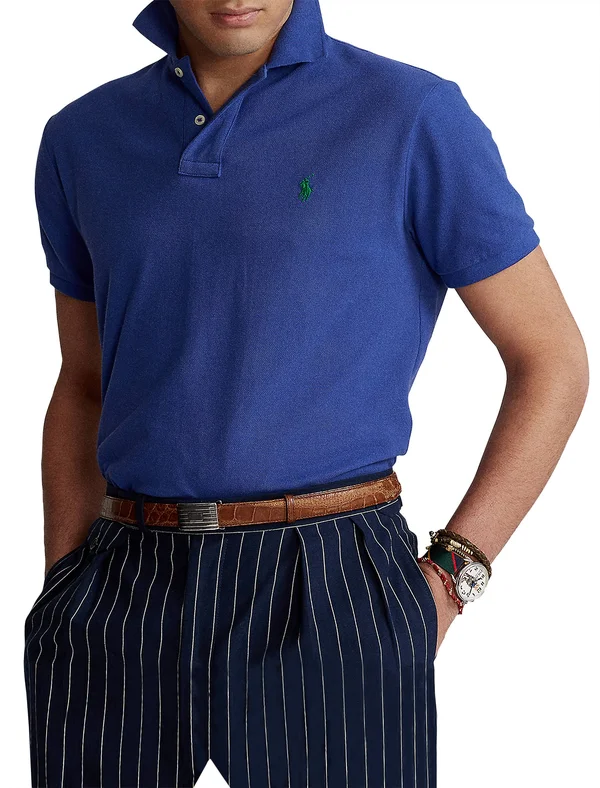 Polo Ralph Lauren Men's Big & Tall Classic-Fit Cotton Mesh Polo - Bright Navy