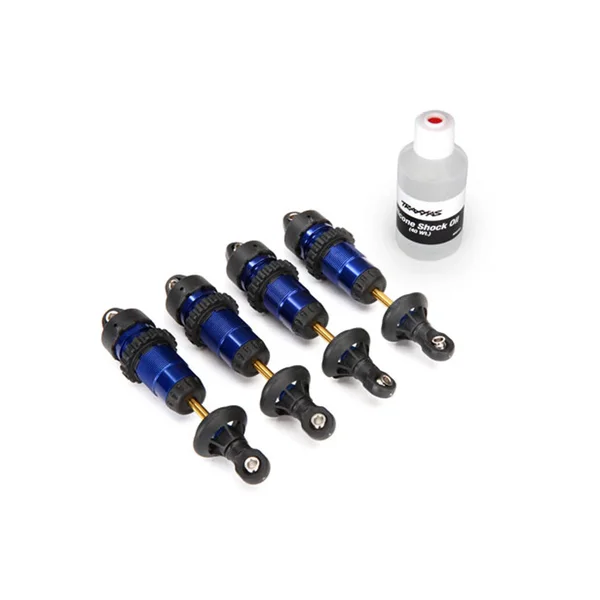 Traxxas 5460a - GTR Shocks - Aluminum, Blue-Anodized (4)