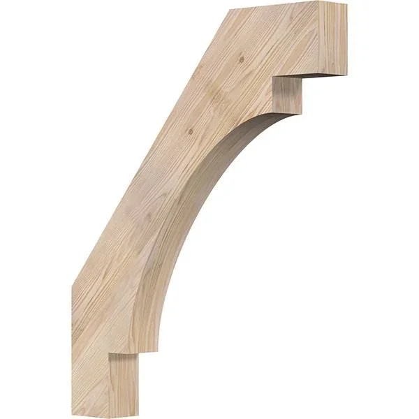 Ekena Millwork 3 1/2x22W x 26x22D x 32x22H Merced Smooth Brace, Douglas Fir