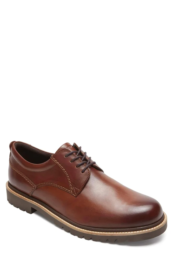 Rockport Men's Marshall Plain Toe Oxford, Size: 11.5, Brown