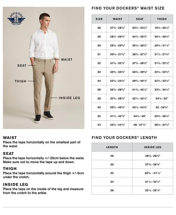 Dockers Men's Signature Lux Cotton Straight Fit Creased Stretch Khaki Pants - Olive Grove