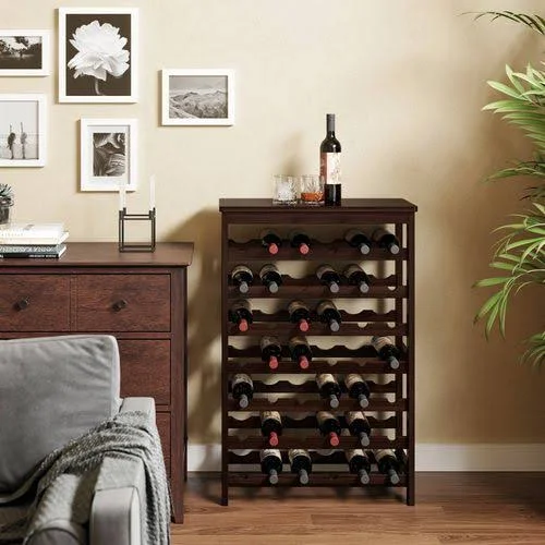 42-Bottle Wine Rack Free Standing FLOOR, 7-Tier Display Wine Storage