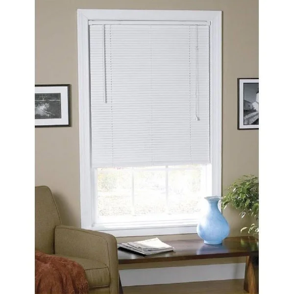 St. Charles 27 x 48x22 White 2x22 Cordless Faux Wood Horizontal Blind