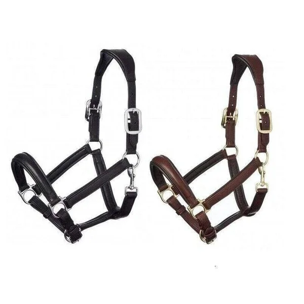 LeMieux Anatomic Leather Headcollar - Black