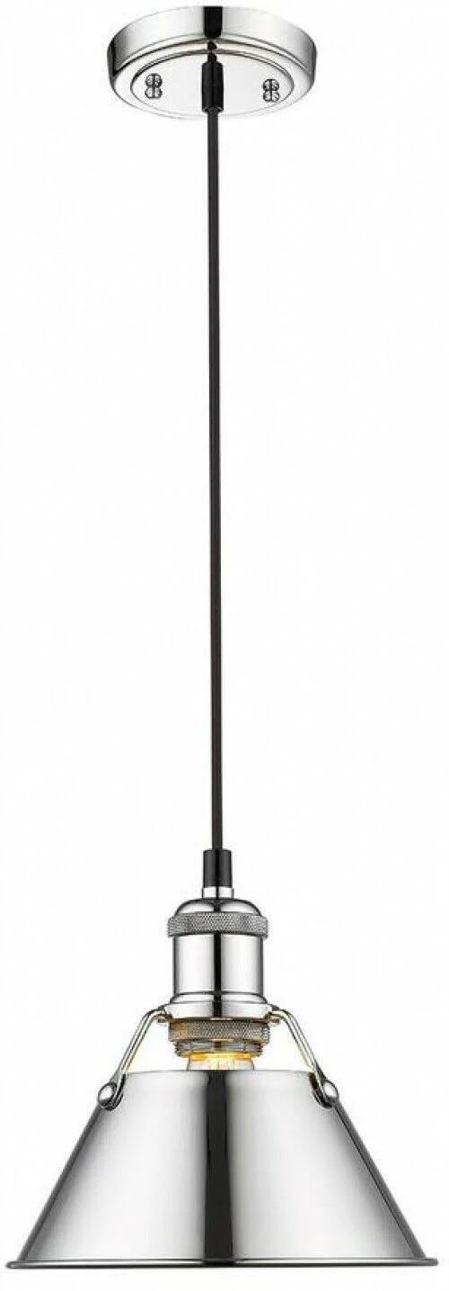 Golden Lighting 3306-S CH-CH Orwell Mini Pendant Light - Chrome