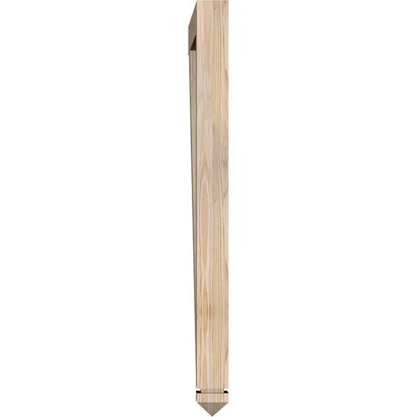 Ekena Millwork 3 1/2x22W x 38x22D x 46x22H Thorton Arts & Crafts Smooth BRACKET, Douglas Fir