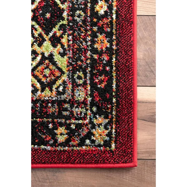 nuLOOM Medieval Randy Indoor/Outdoor Area Rug, 6& 7x22 x 9&, Red