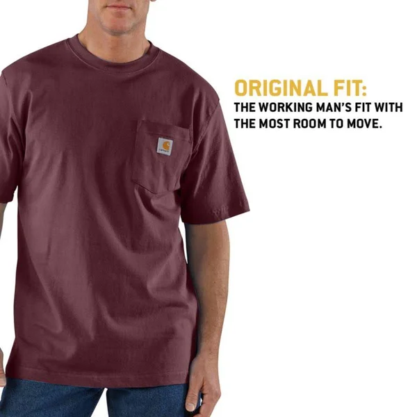 Carhartt Men's Dark Crimson/Black Flame-Resistant Classic Plaid Shirt