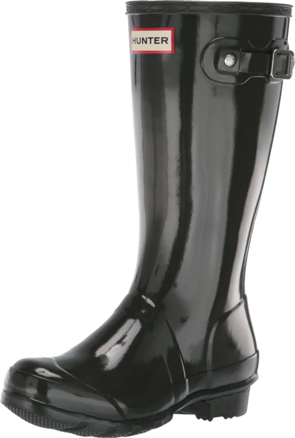 Hunter Original Kids& Gloss Rain Boots - Dark Olive US 3