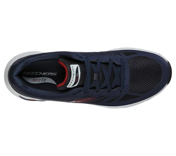 Skechers Arch Fit - Charge Back Navy - Red - Size 7.5