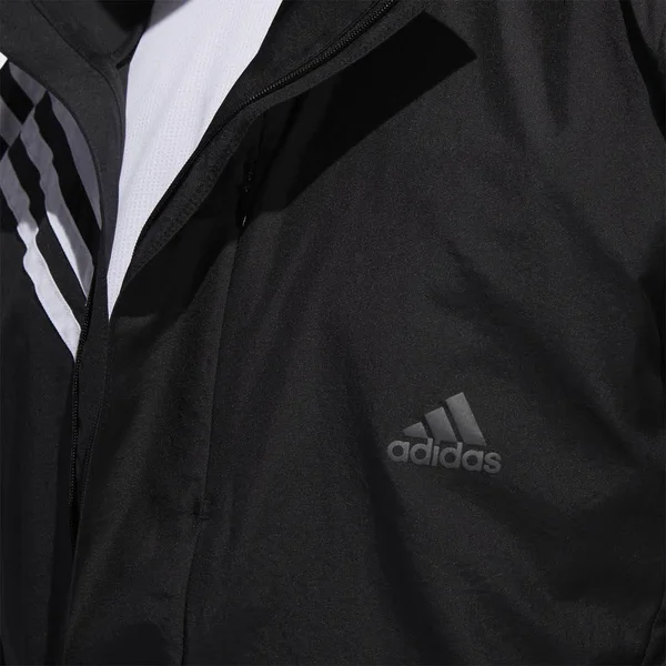 Adidas Men's Run It 3-Stripes Anorak Jacket - Black, M