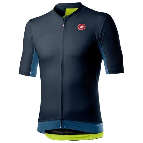 Castelli Vantaggio Jersey - Men's Ivory/Dark Infinity Blue, L