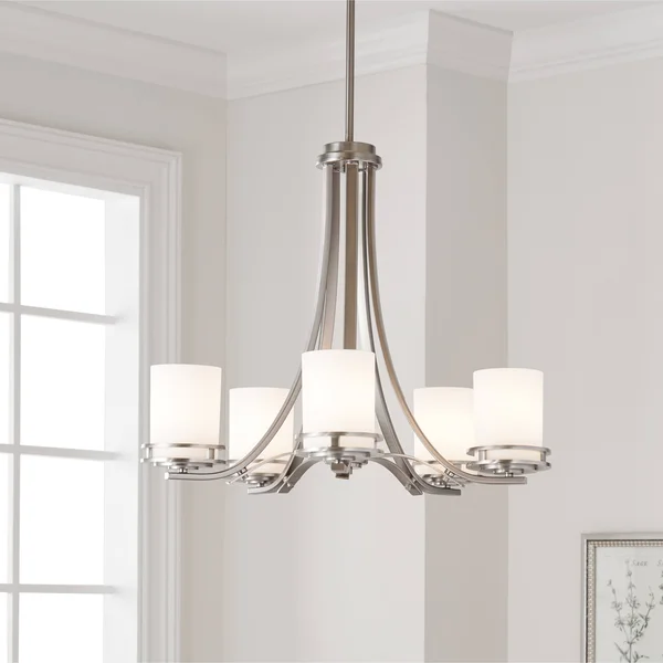 Kichler Lighting 1672NI Hendrik Brushed Nickel 5 Light Chandelier