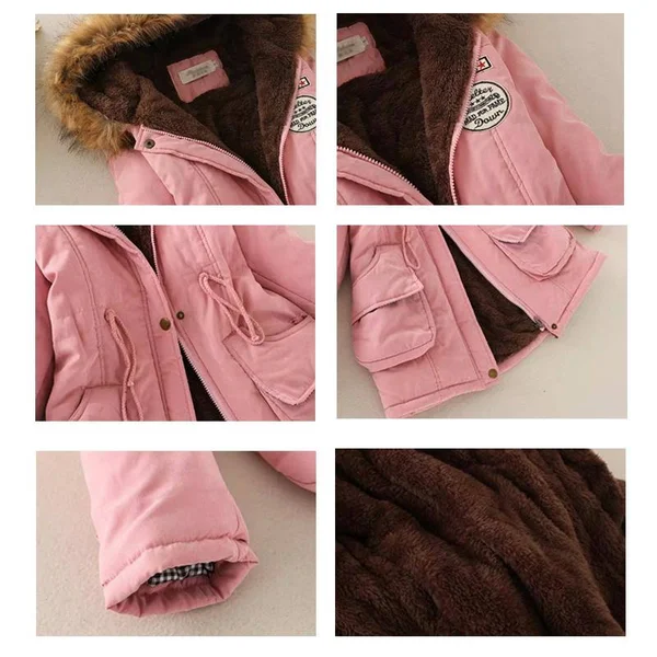 2018 Women Winter Thicken Warm Coat Female Autumn Hooded Cotton Fur Plus Size Basic Jacket Outerwear Slim Long Ladies Chaqueta W