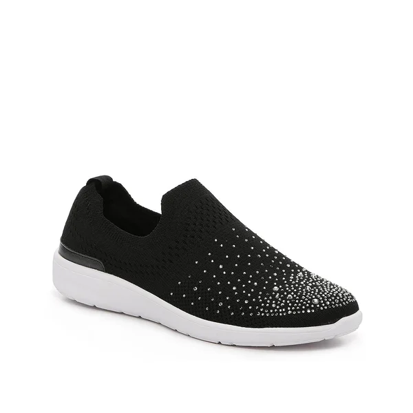 Kelly & Katie Valdina SlipOn Sneaker, Women's, Black, Size 7.5, Slip-Ons, Sneakers, Slip-On, Stretch