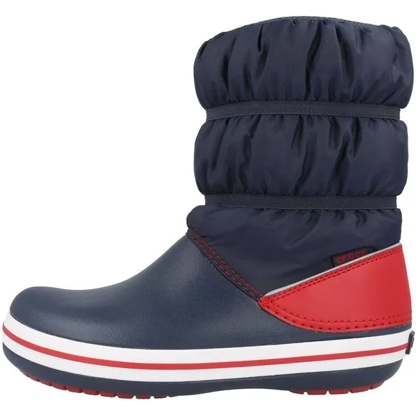 Crocs Kids& Crocband Winter Boot - Navy Blue/Red, C12