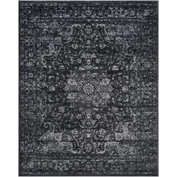 Safavieh Carnegie Dark Grey & Cream 4& x 6& Rug