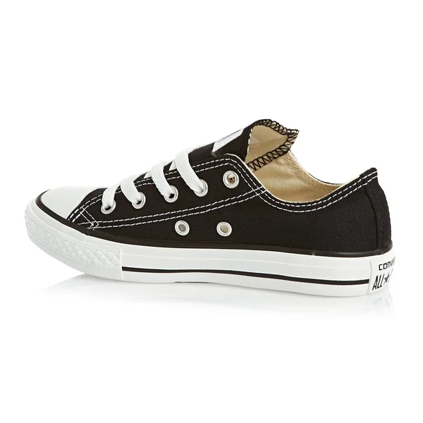 Converse Chuck Taylor All Star Ox Black Textile Junior Trainers